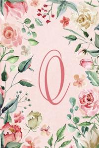 2020 Weekly Planner - Letter Q - Pink Green Floral Design