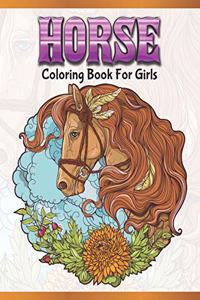 Horse Coloring Book For Girls