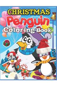 Christmas Penguin Coloring Book