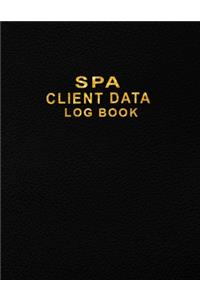 Spa Client Data Log Book