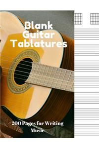 Blank Guitar Tablatures
