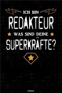 Ich bin Redakteur was sind deine Superkräfte? Notizbuch