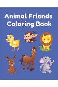 Animal Friends Coloring Book