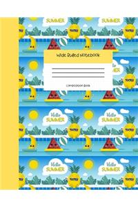 Wide Ruled Notebook Composition Book