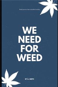 we need for weed