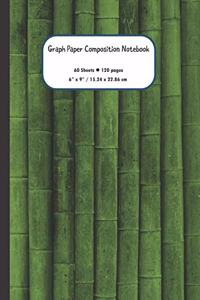 Green Bamboo Graph Paper Composition Notebook