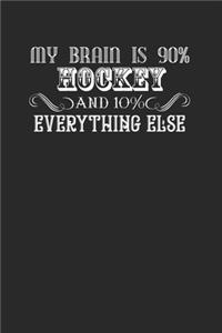 Hockey Lover 120 Page Notebook Lined Journal