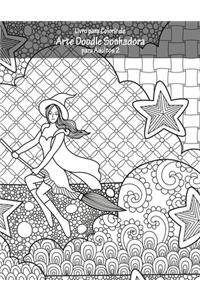 Livro para Colorir de Arte Doodle Sonhadora para Adultos 2
