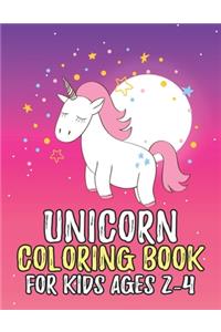 Unicorn Coloring Book for Kids Ages 2-4