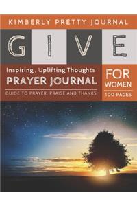 Give Prayer Journal For Women