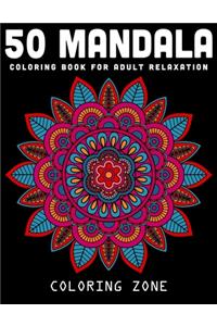 50 Mandala Coloring Book For Adult Relaxation
