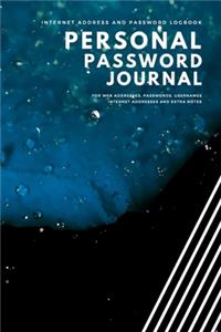 Personal Password Journal 6 x 9 in / 110 Pages