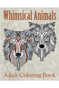 Whimsical Animals Adult Coloring Book