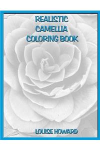 Realistic Camellia Coloring Book