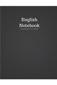 English Notebook 100 Sheet/200 Pages 8.5 X 11 In.-Wide Ruled