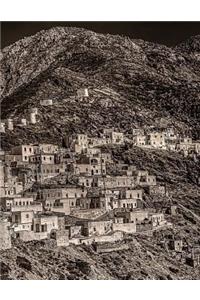 Greece Notebook Large Size 8.5 X 11 Ruled 150 Pages Softcover