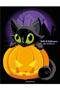Gatti di Halloween Libro da Colorare 1