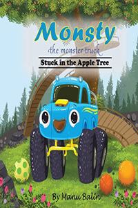 Monsty the Monster Truck Stuck In the Apple Tree