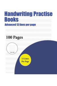 Handwriting Practise Books (Advanced 13 lines per page)