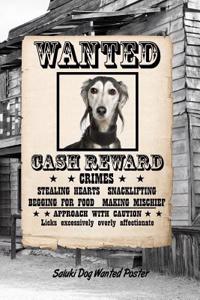 Saluki Dog Wanted Poster