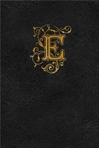 Old English Monogram Journal - Letter E