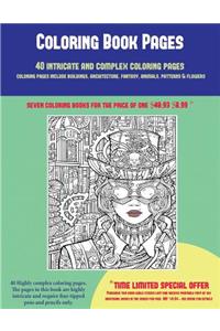Coloring Book Pages (40 Complex and Intricate Coloring Pages)