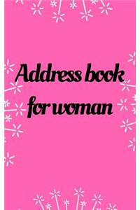 Address book for woman