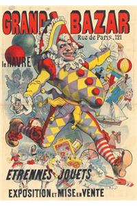 Carnet Blanc, Affiche Jouets Grand Bazar