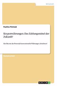 Krypotwährungen. Das Zahlungsmittel der Zukunft?