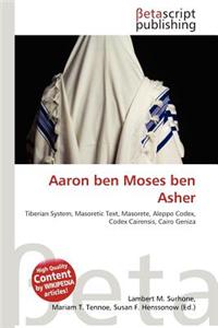 Aaron Ben Moses Ben Asher