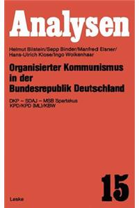 Organisierter Kommunismus in Der Bundesrepublik Deutschland