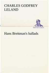 Hans Breitman's ballads