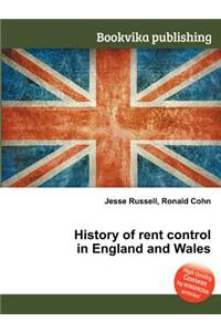 History of Rent Control in England and Wales