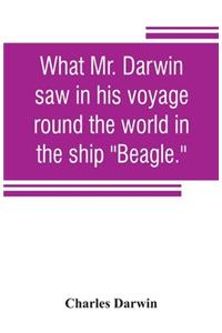 What Mr. Darwin saw in his voyage round the world in the ship Beagle.