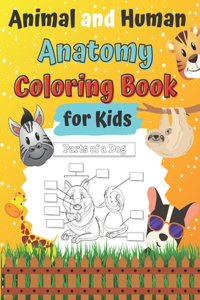 Animal and Human Anatomy Coloring Book for Kids