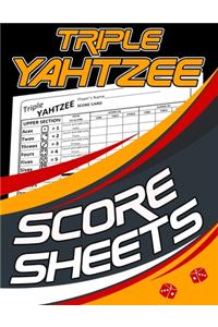 Triple Yahtzee Score Sheets