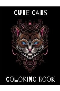 Cute Cats Coloring Book