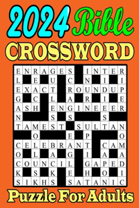 2024 Easy To Medium Bible Crossword Puzzles Book For Adults