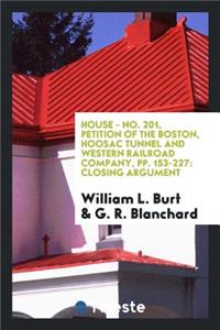 Petition of the Boston, Hoosac Tunnel and Western Railroad Company