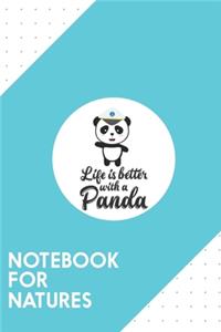 Notebook for Natures