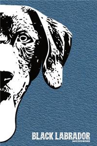 Black Labrador Graph Paper Notebook