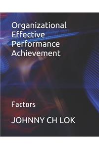 Organizational Effective Performance Achievement