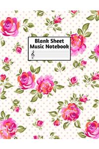 Blank Sheet Music Notebook