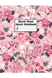 Blank Sheet Music Notebook