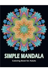 Simple Mandala Coloring Book for Adults