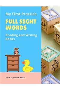 My First Practice Full Sight Words Reading and Writing books