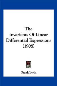Invariants Of Linear Differential Expressions (1908)