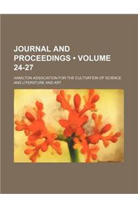 Journal and Proceedings (Volume 24-27)