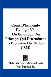Cours D'Economie Politique V3