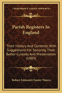 Parish Registers In England